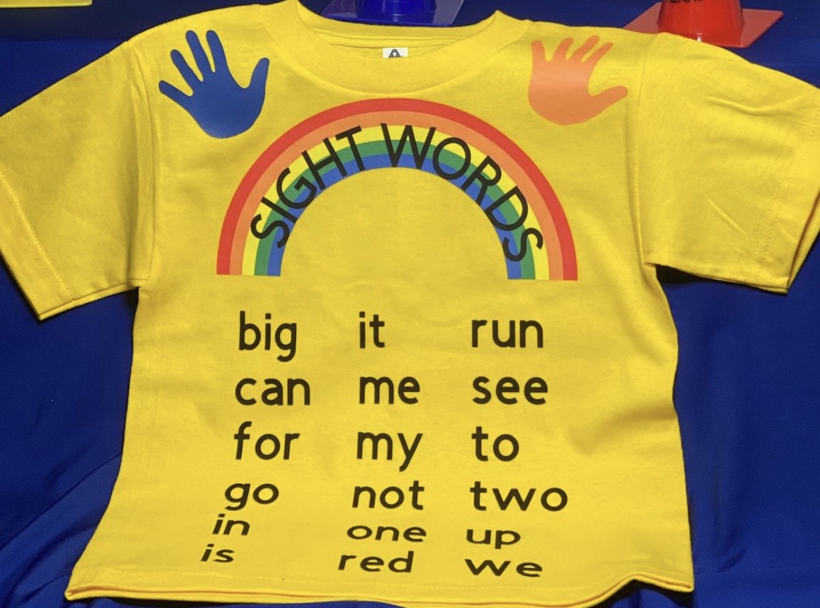 Pre-K Sight Word Shirt (Yellow) - Image 4