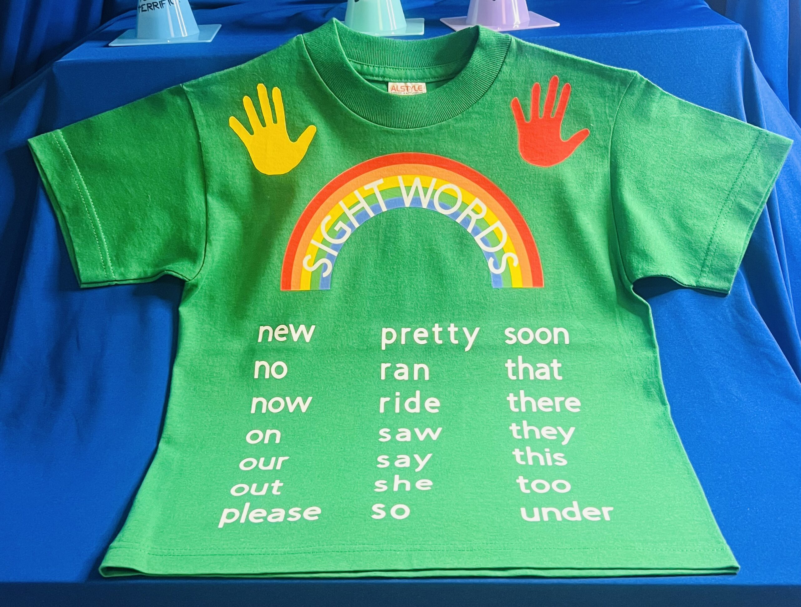 Kindergarten Sight Word Shirt (Green) - Image 3