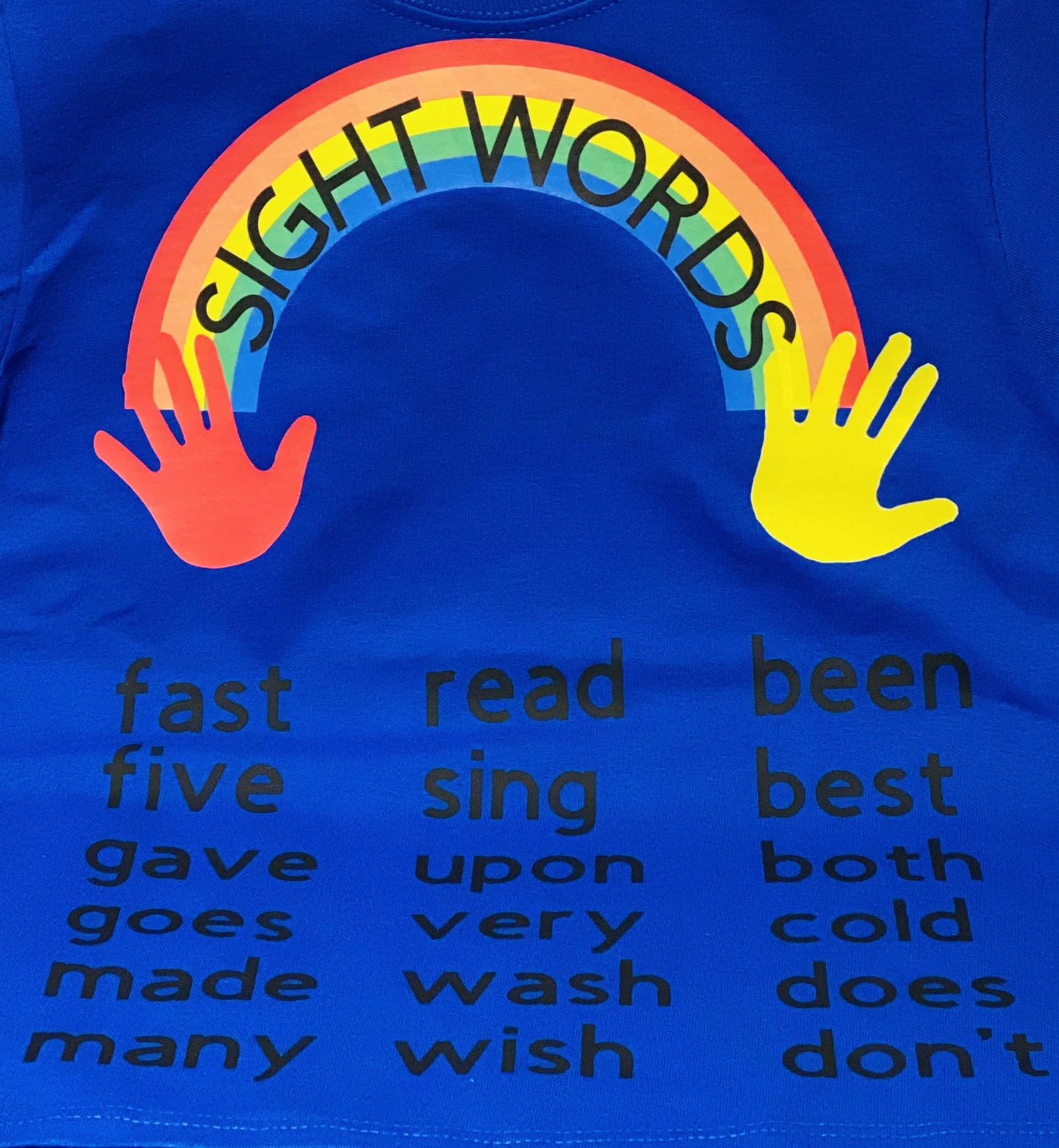 2nd Grade Sight Word Shirt (Blue) - Image 4