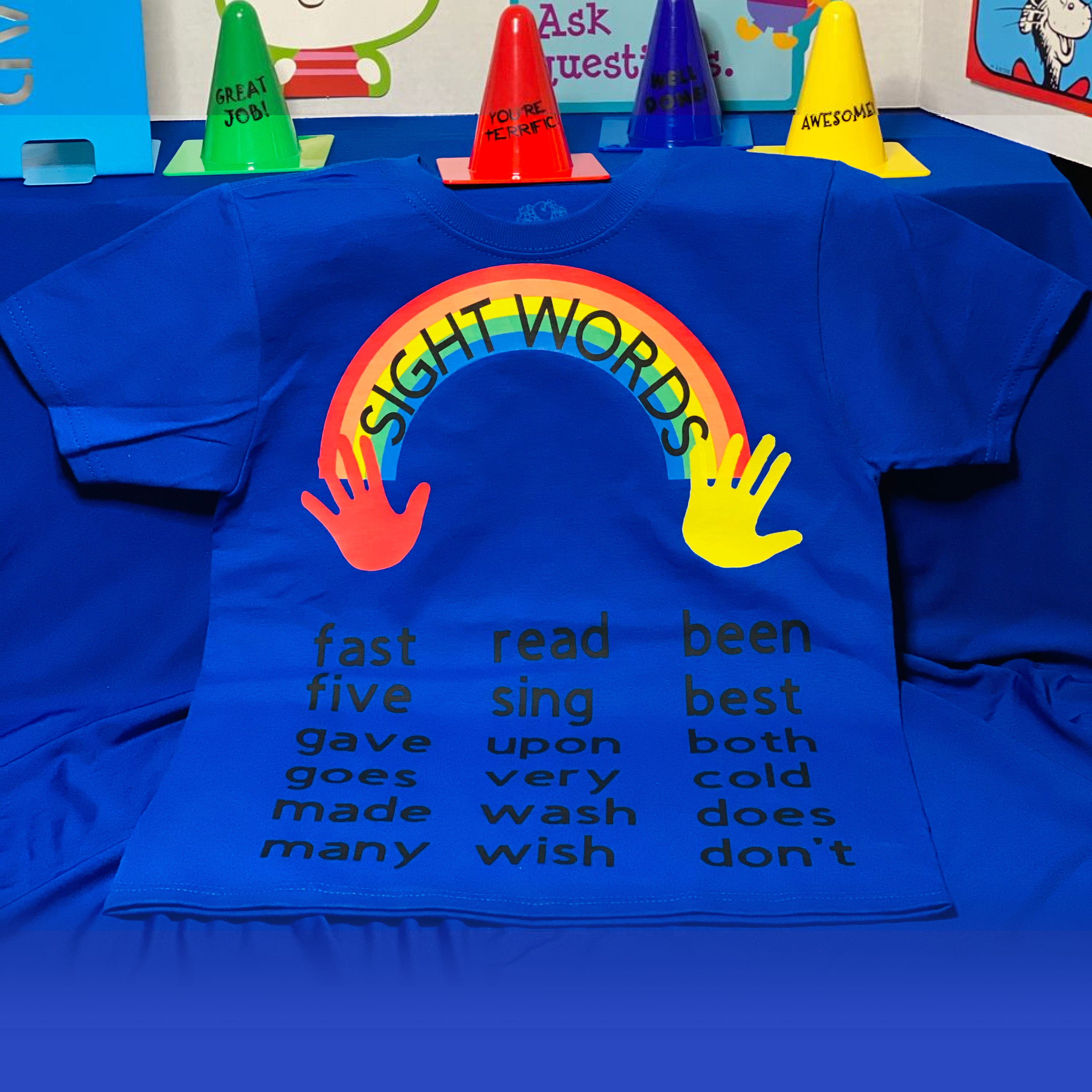 2nd Grade Sight Word Shirt (Blue) - Image 3