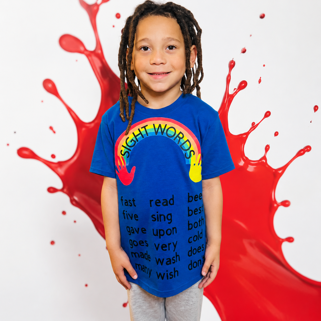 website little boy sight word shirt