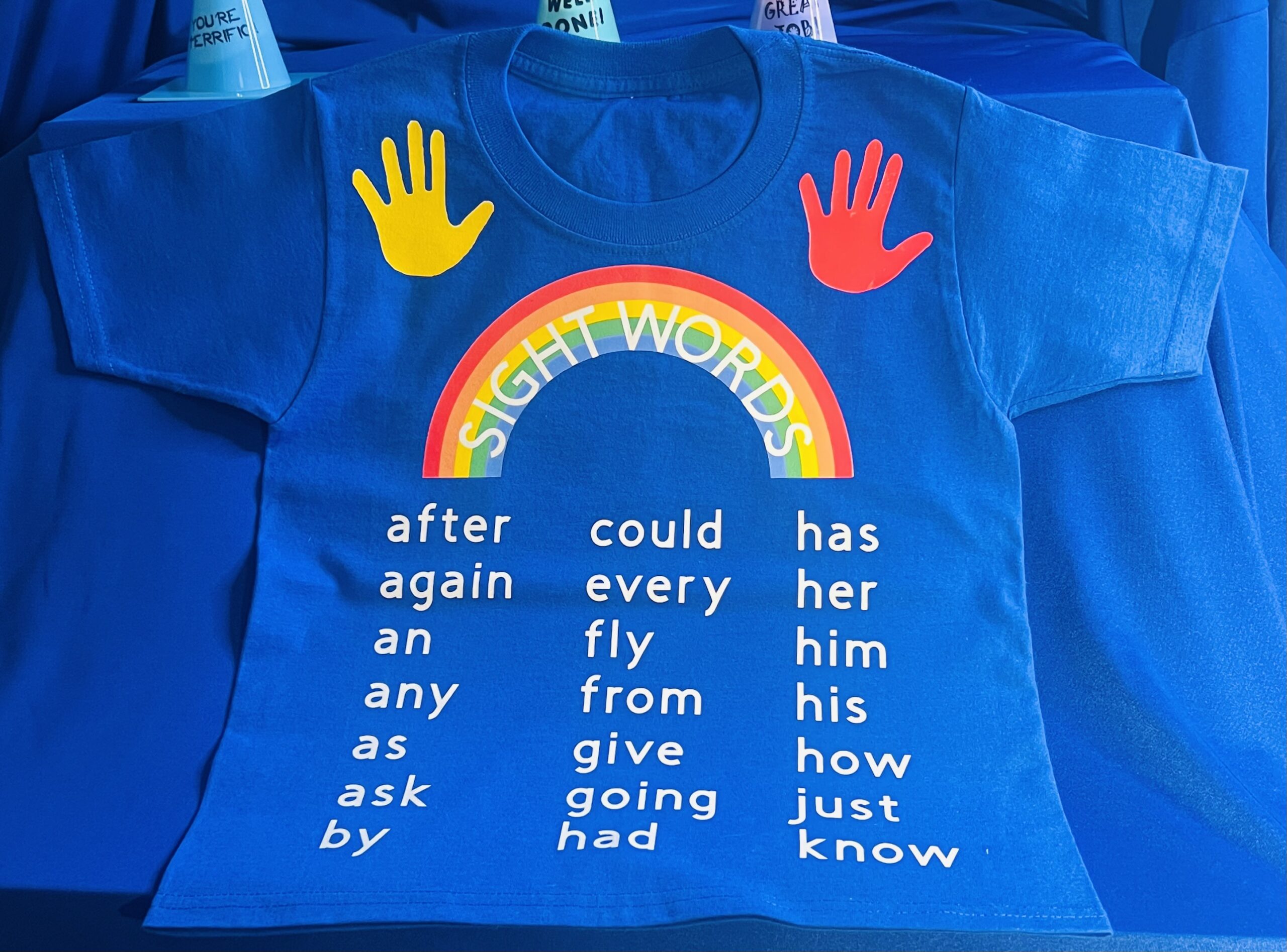 1st Grade Sight Word Shirt (Blue) - Image 3