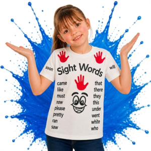Kindergarten Sight Word Shirt (White)